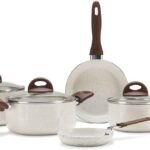 Brinox - Jogo de Panelas Antiaderente Ceramic Life 6 Peças Smart Plus - Vanilla